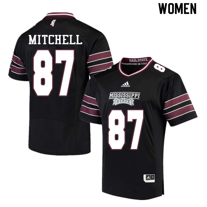 Women #87 Osirus Mitchell Mississippi State Bulldogs College Football Jerseys Sale-Black